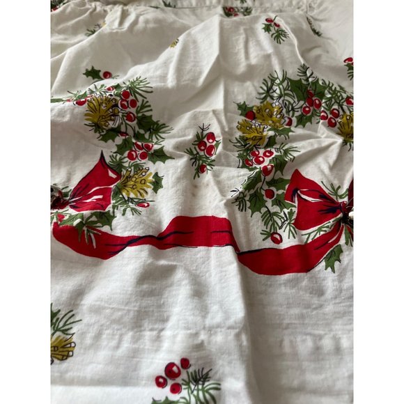 White red holiday apron with bells - Picture 5 of 5